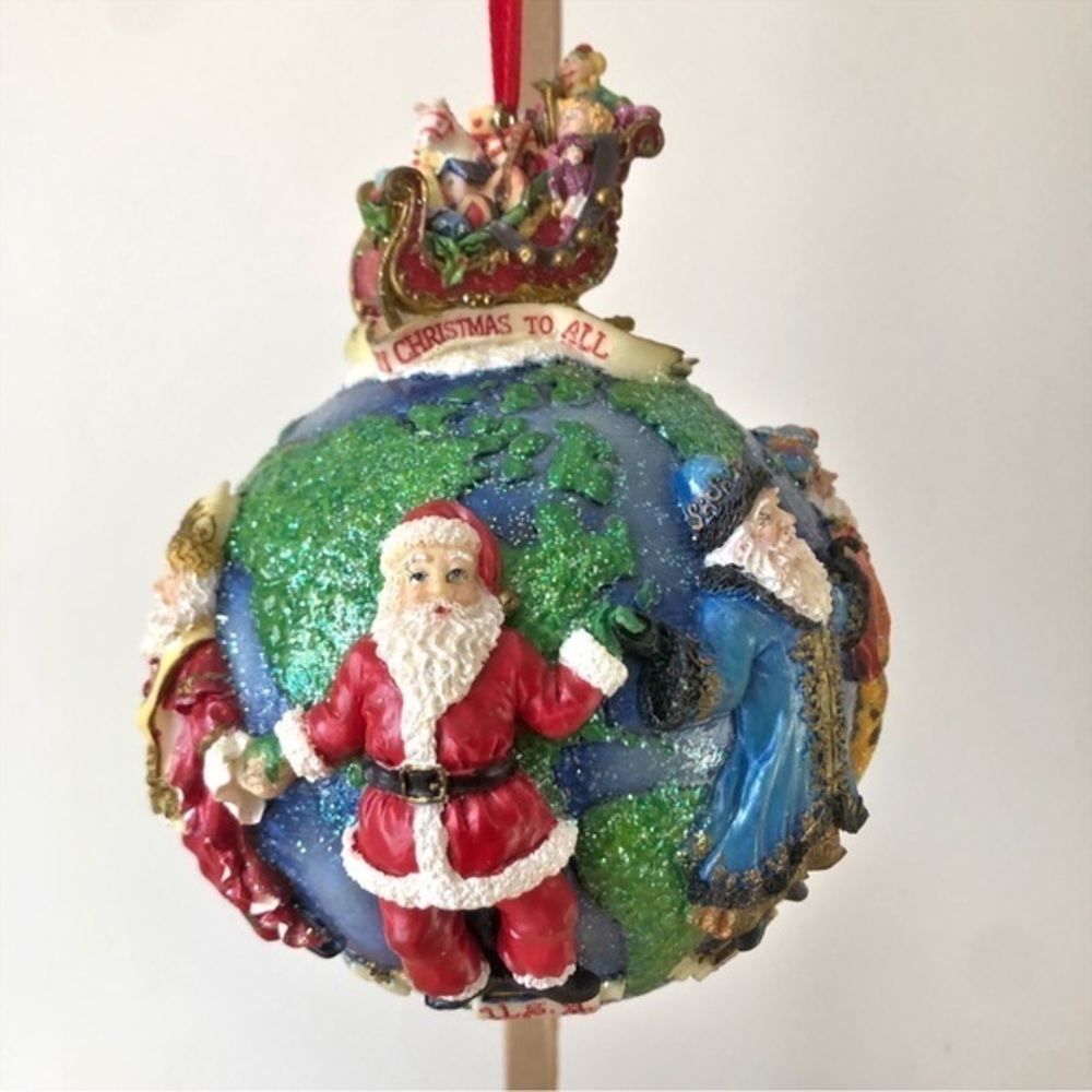 Christopher Radko 2001 Santas Around The World - 5 in Boxed Ornament Vintage EUC
